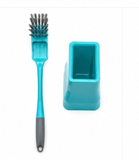 Toilet Brush 2in1 Double Hockey With Stand(KT-235) - Image 4