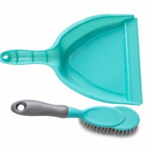 Solitude Dustpan with Multi-Purpose Dusting Brush, Dust Pan and Brush Set for Cleaning Combo Portable & Easy to Store(KD-73)