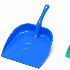 Plastic Unbreakable Dustpan with Long Handle for Home & Kitchen, Heavy Duty Dust Collector Pan, Easy Cleaning, Multi Color (Pack of 3) | Lightweight(KD-67)